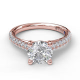 14Kt Rose Gold Bridal Engagement Rings