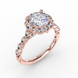 18Kt Rose Gold Bridal Engagement Rings