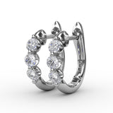 14Kt White Gold Diamond Fashion Earrings