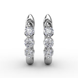 14Kt White Gold Diamond Fashion Earrings