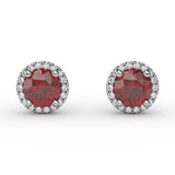 14Kt White Gold Color Fashion Earrings