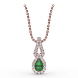 Make A Statement Emerald and Diamond Pendant