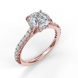 14Kt Rose Gold Bridal Engagement Rings