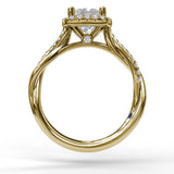 14Kt Yellow Gold Bridal Engagement Rings