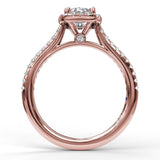 14Kt Rose Gold Bridal Engagement Rings