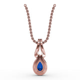 14Kt Rose Gold  Color Fashion Pendants