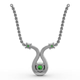 14Kt White Gold  Color Fashion Pendants