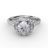 14Kt White Gold Bridal Engagement Rings