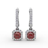 14Kt White Gold Color Fashion Earrings