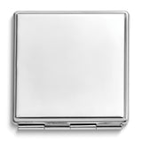 Silver-tone Square Compact Mirror