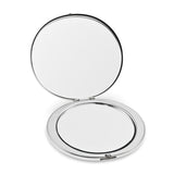 Silver-Tone Round Compact Mirror