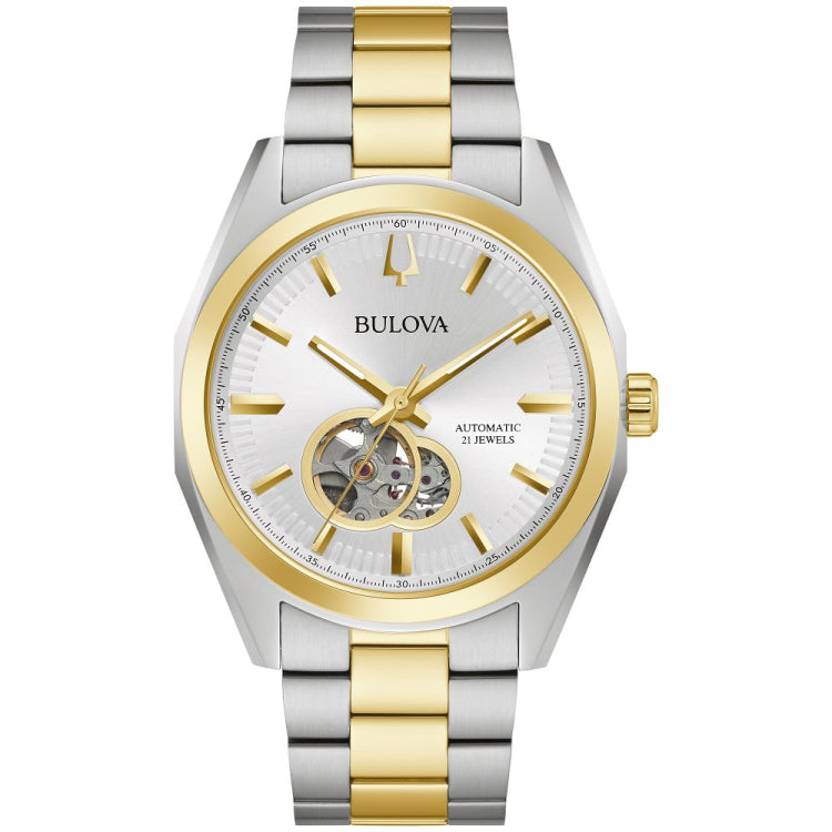 Bulova Men's Crystal Gold-Tone Stainless Steel Bracelet Watch 40mm &  Necklace Box Set - Macy's