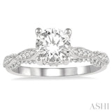 Semi-Mount Diamond Engagement Ring