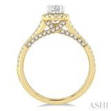 Oval Shape Semi-Mount Diamond Engagement Ring