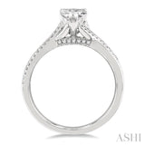 Pear Shape Semi-Mount Diamond Engagement Ring