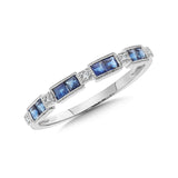 14K White Gold Precious Jewelry Stackable Bands