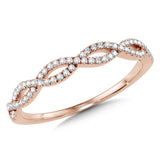 14K Rose Gold Heartfelt Gratitude Stackable Bands