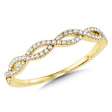 14K Yellow Gold Heartfelt Gratitude Stackable Bands