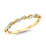 10K Yellow Gold Heartfelt Gratitude Stackable Bands