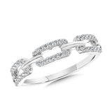 14K White Gold Link-n-Love Fashion Bands