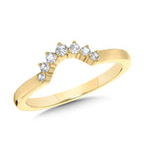 14K Yellow Gold Fashion Chevron Bands