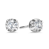 14K White Gold Diamond Star Diamond Solitaires