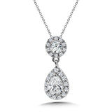 Lab Grown Pear-Cut Diamond Pendant