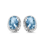 Sterling Silver Colore Gemstone Earrings