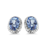 Sterling Silver Colore Gemstone Earrings