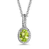 Sterling Silver Peridot Pendant