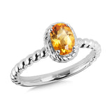 Sterling Silver Colore Gemstone Rings
