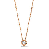 Bezel-Set Diamond Star Solitaire Necklace (1/4 ctw)